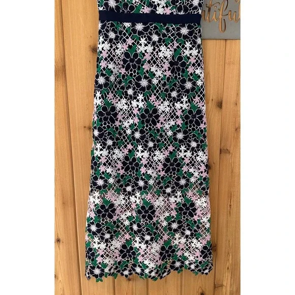 Foxiedox Floral Lace A-Line Maryem Midi Dress Size Extra Small - Picture 10 of 14